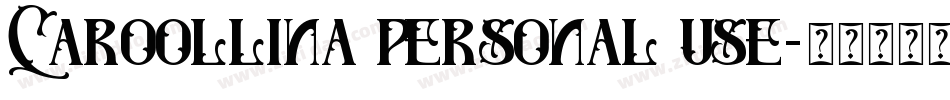 Caroollina personal use字体转换